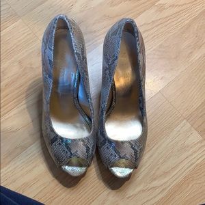 3 inch Open Toed Nine West Pumps